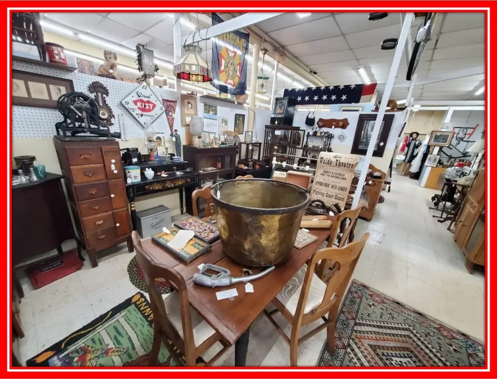Central Maine Antique Mall interior