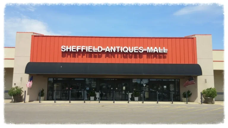 Interior view of one of the largest antique malls in Tennessee showcasing vintage furniture, collectibles, and décor displays.